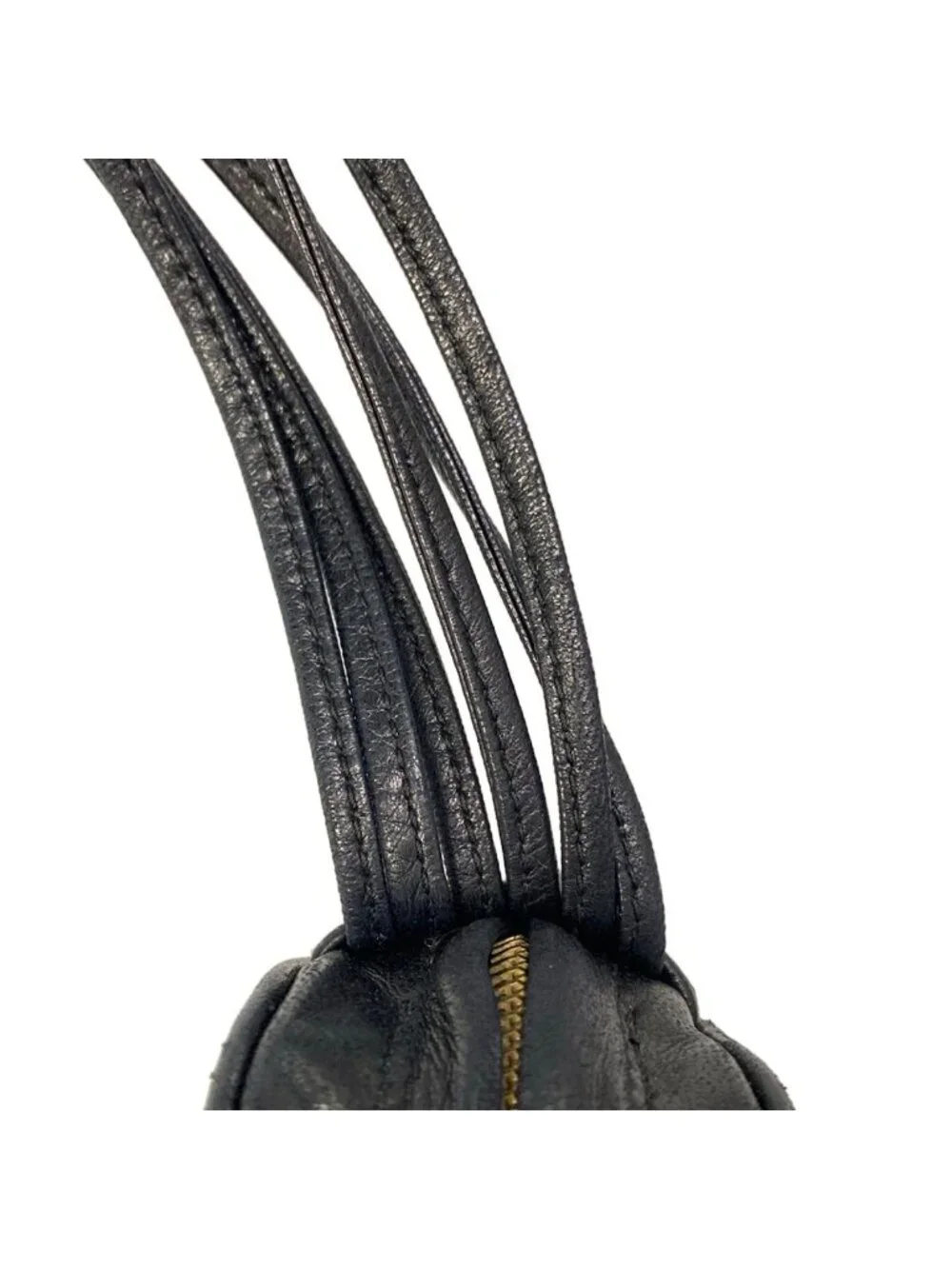 Chanel Shoulder Bag Quilted Black Tassel Gold Lambskin